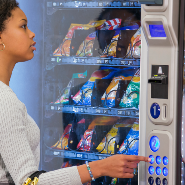 Como abastecer vending machine