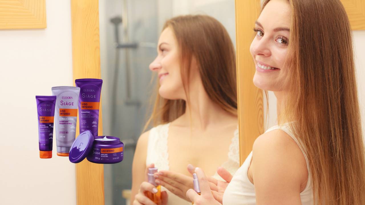 Por que 'Siàge Liso Intenso' é a linha de produtos pra cabelo mais vendida da Eudora Veja 6 motivos