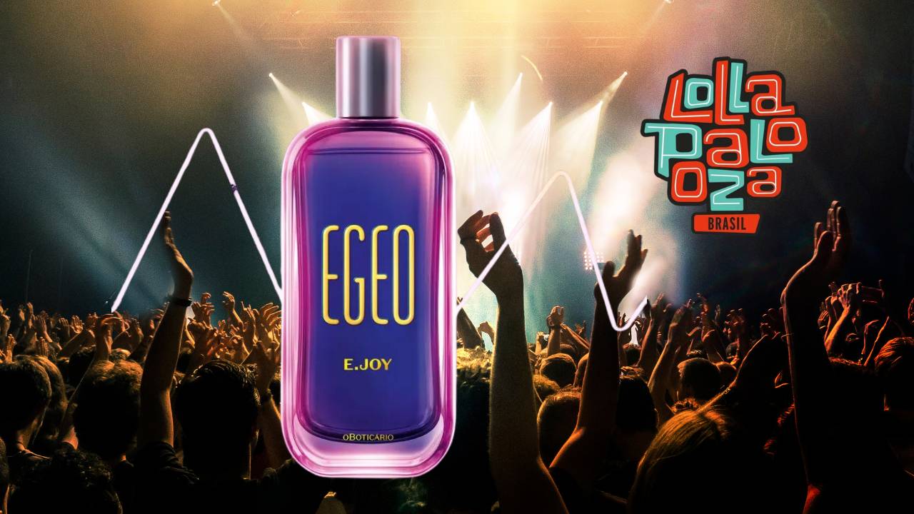 Limitadíssimo, Egeo E.Joy é o perfume oficial do Lollapalooza 2024 e você já pode comprá-lo