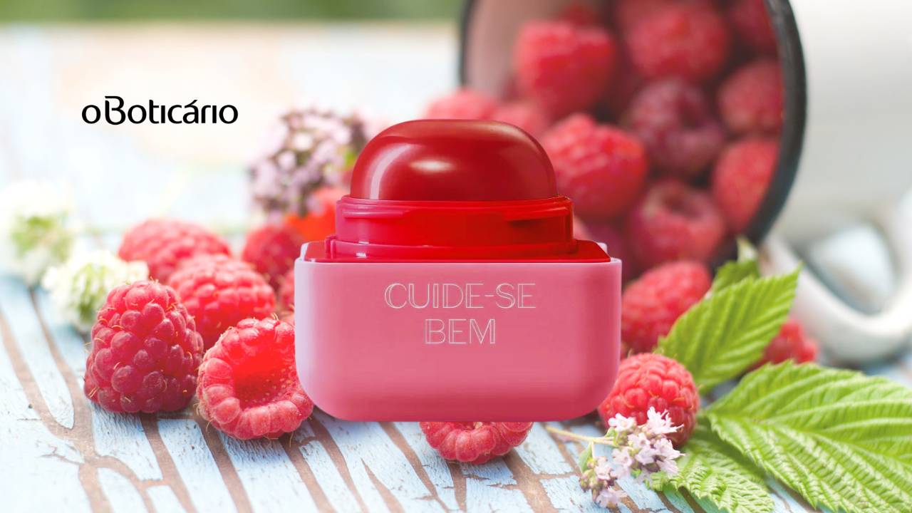O novo Lip Balm da Boticário com cheirinho suculento de Framboesa