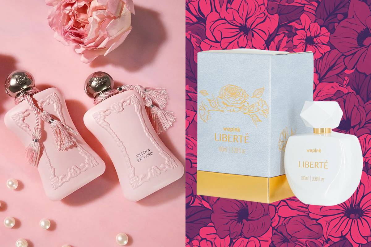 Por menos de R$200, perfume da WePink é idêntico ao Delina Parfums de Marly