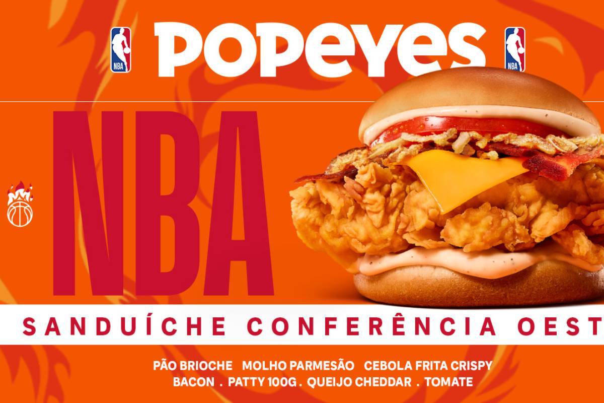 Popeyes lança lanches inspirados em times da NBA