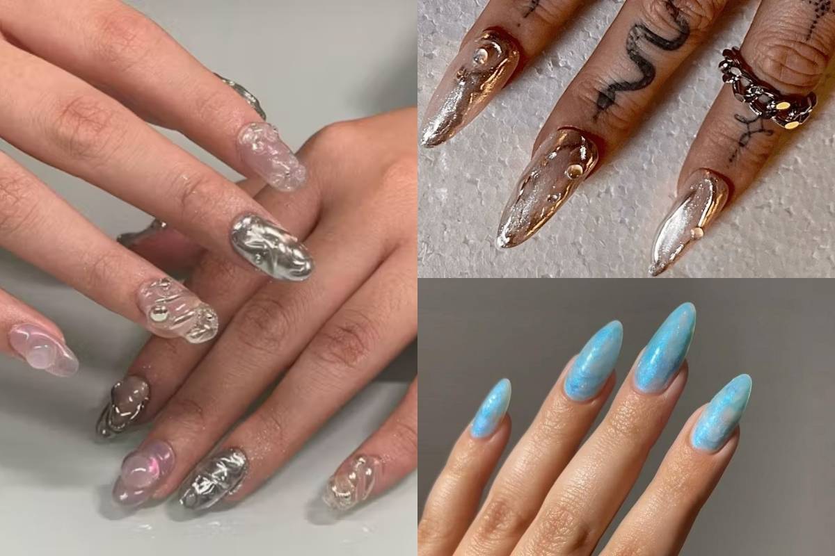 Oyster Shell Nails a tendência de Manicure perfeita pra quem gosta de causar